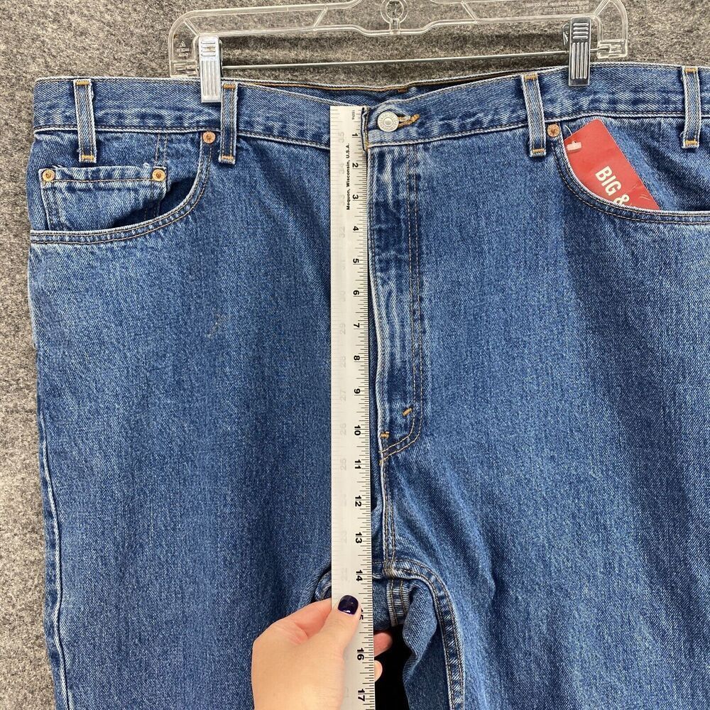 New Levi's 550 Cropped Jeans Men 44*30 Blue Denim Light Relaxed Fit Straight - Picture 6 of 11